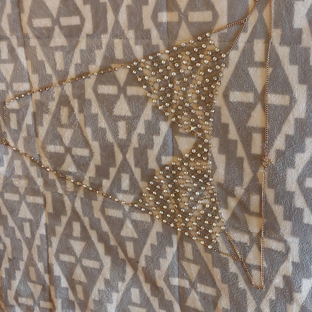 Rhinestone Bra